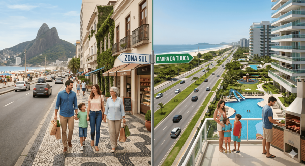 Barra da Tijuca ou Zona Sul? Descubra qual � a melhor para a sua fam�lia morar